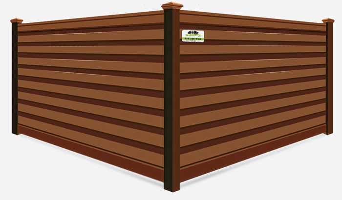 Saddle Horizontal Trex composite fence contractor in Southborough MA