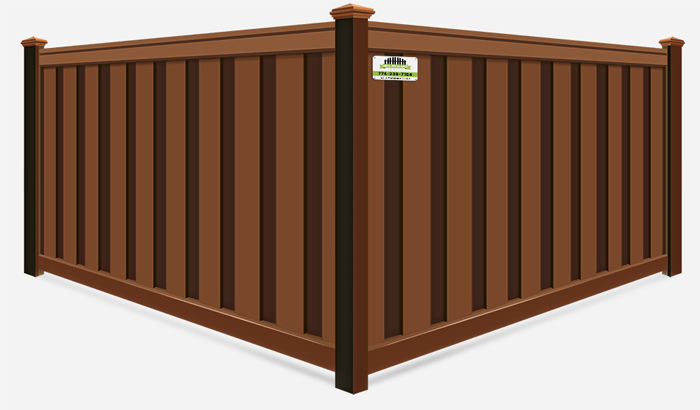 Saddle Trex composite fence contractor in Southborough MA