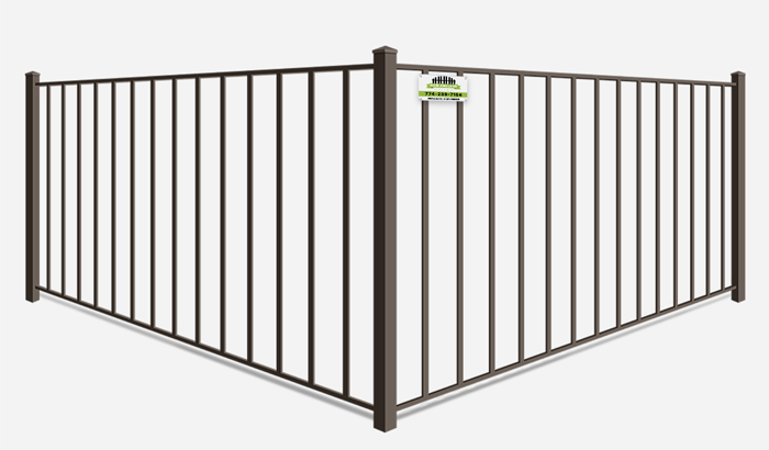 2 rail Wrought Iron fence contractor in Southborough MA