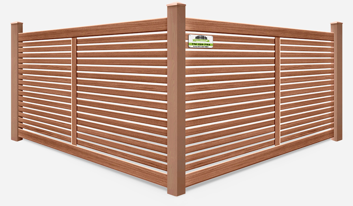 Bufftech Sierra Blend composite fence contractor in Southborough MA
