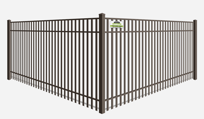 Double picket wrought iron fence company Southborough MA