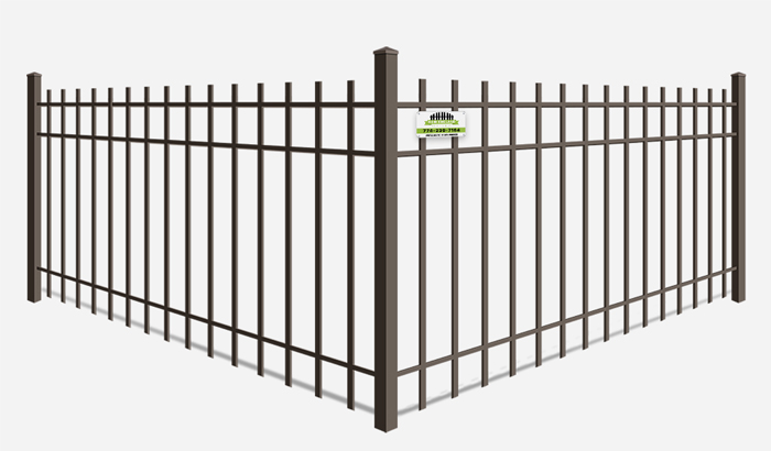 Extended picket Wrought Iron fence company in Southborough MA
