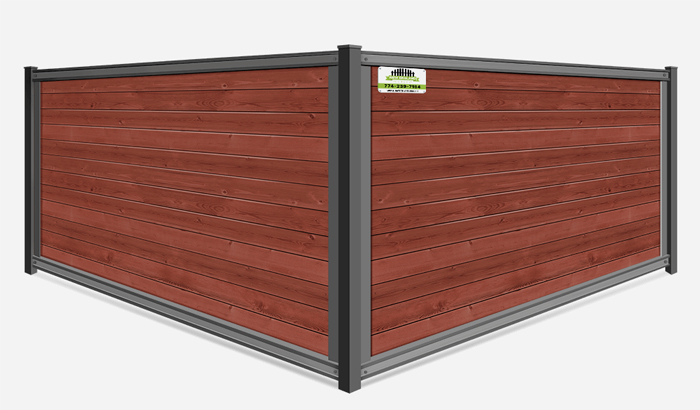 Mixed Material Privacy Wood Infill Fence Contractor in Southborough MA