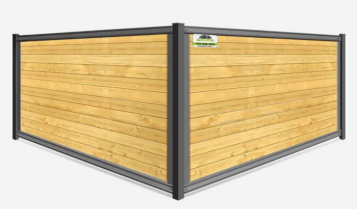 Mixed Material Privacy Wood Infill Fence Contractor in Southborough MA