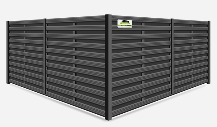 Mixed Material Semi-Privacy Aluminum Infill Fence Contractor in Southborough MA