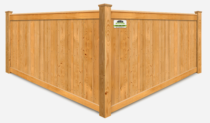 Board on board privacy wood fence company in Southborough MA