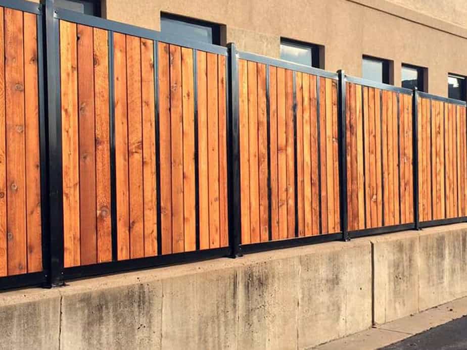 mixed material fence Natick Massachusetts