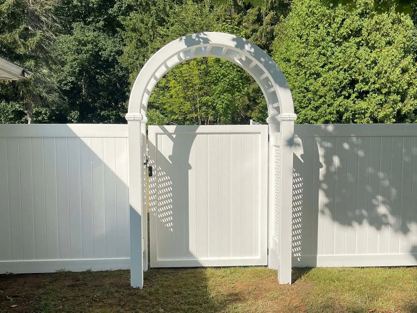 Vinyl Arbor Installation Company in Southborough Massachusetts